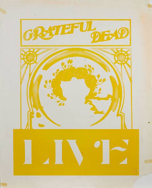 Appraisal: A poster for Grateful Dead - Live an uncut color