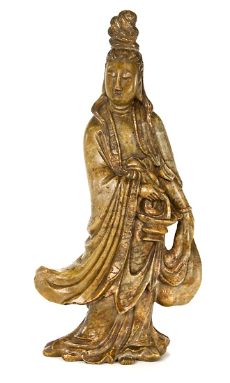 Appraisal: Chinese Soapstone Guanyin Estimate -