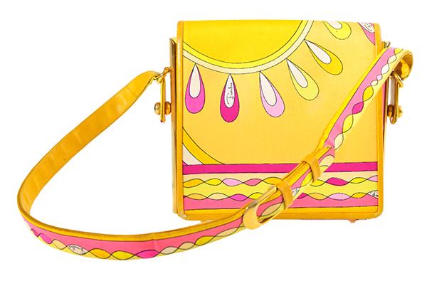 Appraisal: A LATE 'S PUCCI PURSE Silk covered with gilt fittings