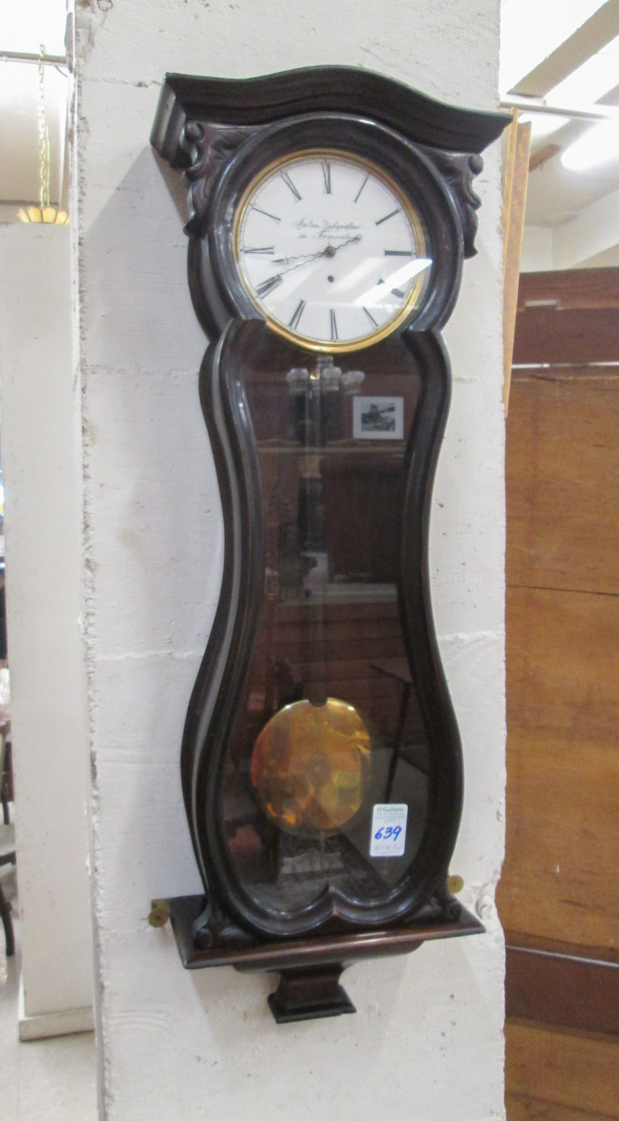 Appraisal: VIENNA REGULATOR WALL CLOCK Austria late th century having an