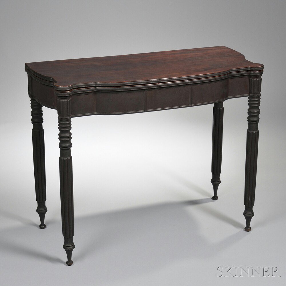 Appraisal: Federal Mahogany Card Table possibly Massachusetts early th century the