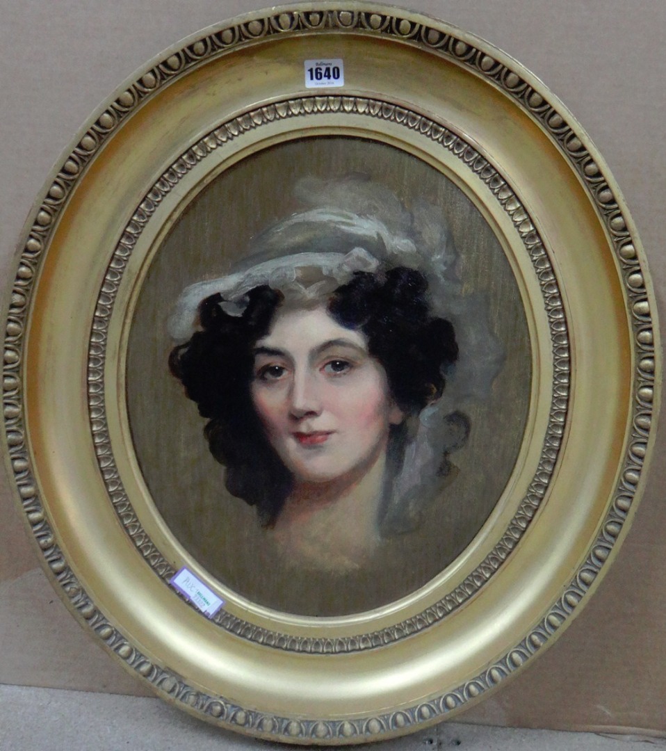 Appraisal: After Sir Thomas Lawrence Portrait sketch of Lady Dorothea Knighton