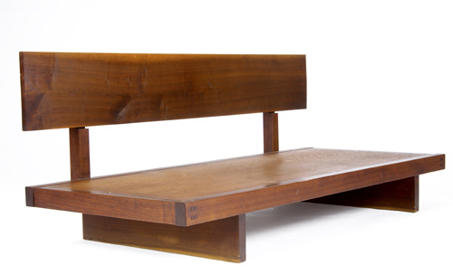 Appraisal: GEORGE NAKASHIMA Walnut Kornblut cabinet with pinned and dovetailed case