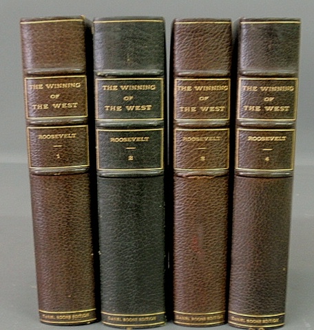 Appraisal: - Books- vol leather-bound set Winning the West Daniel Boone