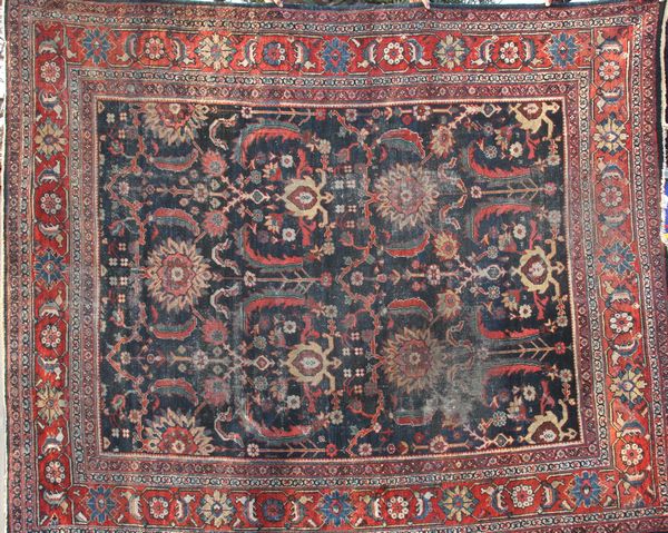 Appraisal: Antique Persian mahal rugAntique Persian Mahal rug ' x '