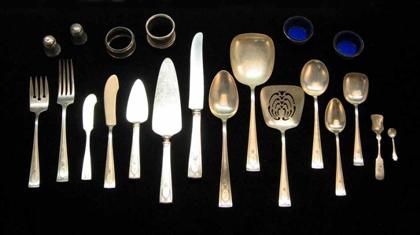 Appraisal: Sixty-eight piece sterling silver flatware service w s co st