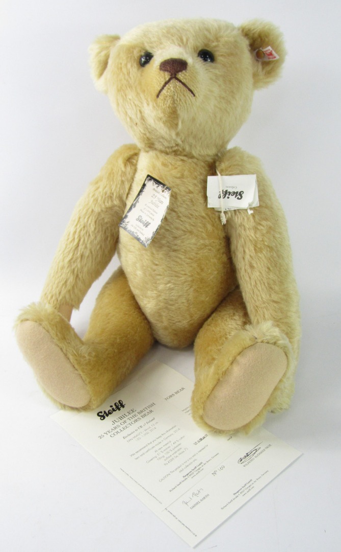 Appraisal: A Steiff years Jubilee teddy bear limited edition with label