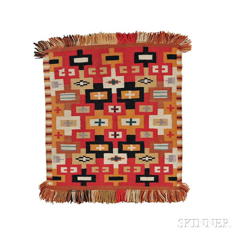 Appraisal: Navajo Germantown Sampler with an elaborate concentric cross design and