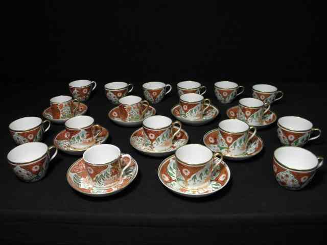 Appraisal: Early th Century Coalport porcelain tea cups coffee cups and