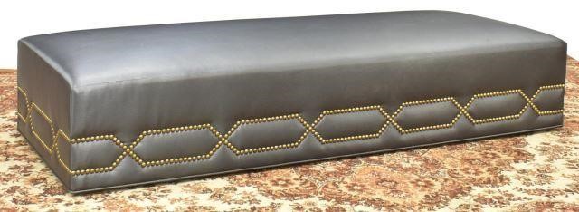 Appraisal: Contemporary low ottoman bench Kravet Furniture Bethpage New York late