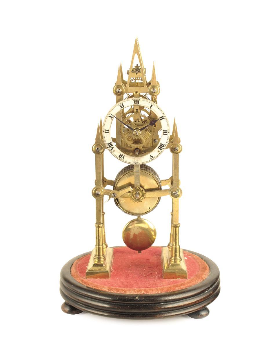 Appraisal: A miniature skeleton timepiece