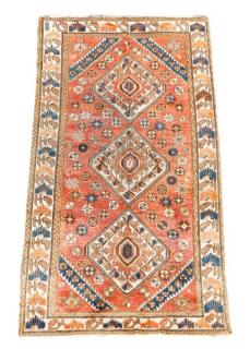 Appraisal: Hand Woven Persian Bakhtiari Rug ' '' x ' ''