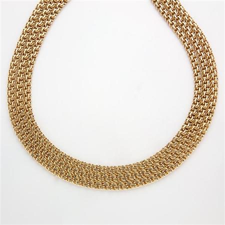 Appraisal: Triple Strand Gold Chain Estimate -