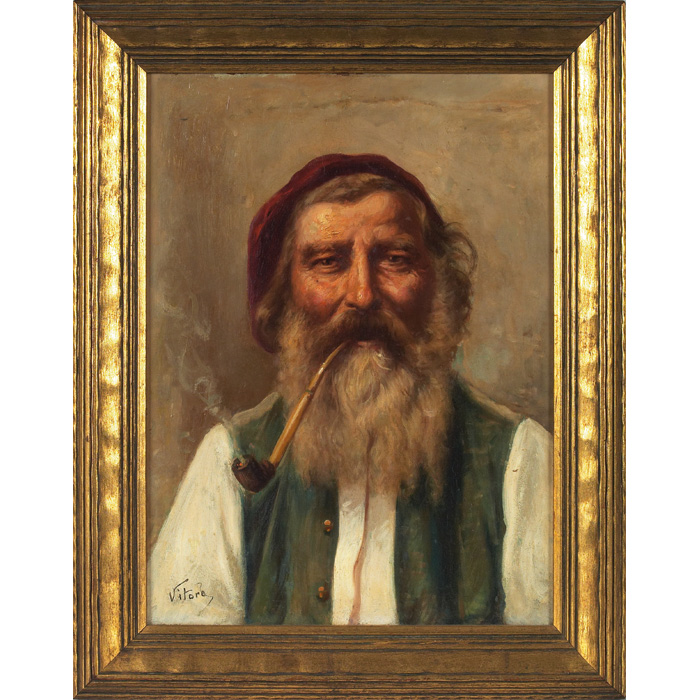 Appraisal: European School late th century Portrait of a Man oil