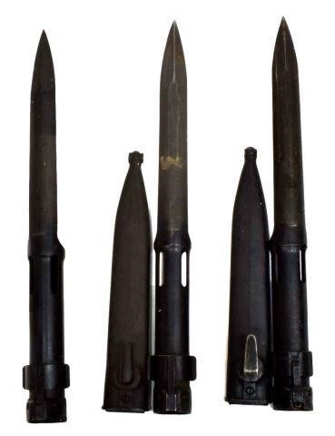 Appraisal: lot of Belgium FAL Type C bayonets for use on