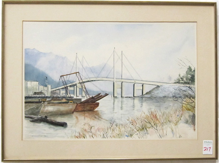 Appraisal: NANCY TAYLOR STONINGTON WATERCOLOR ON PAPER Alaska born titled The