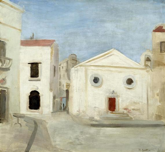 Appraisal: GUBLER MAX Zurich The church of San Bartoluzzo in Lipari