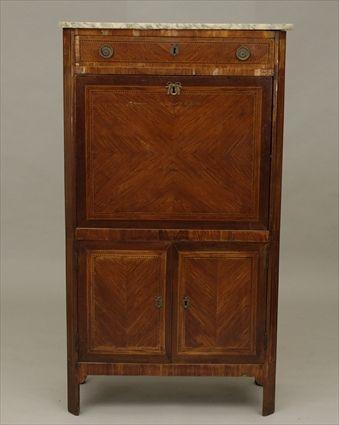 Appraisal: Louis XV Kingwood Secretaire Abattant