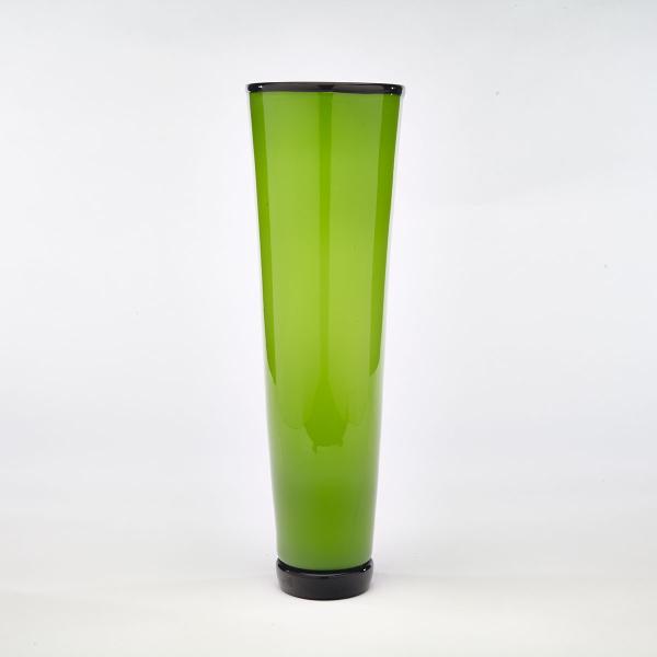 Appraisal: Rhonda Kozan Canadian Green Glass Vase height cm engraved RHONDA