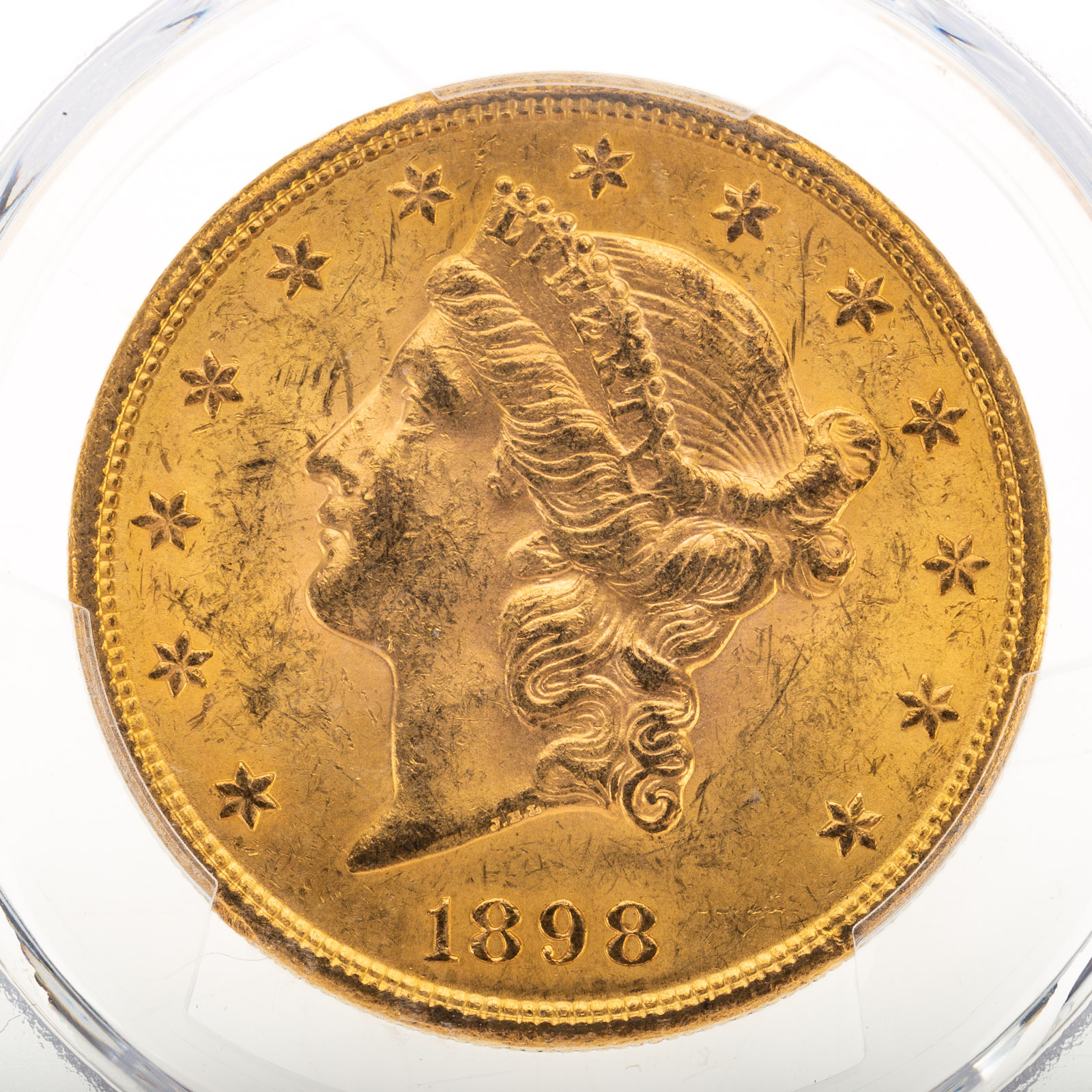 Appraisal: -S LIBERTY GOLD DOUBLE EAGLE PCGS MS Complete luster with