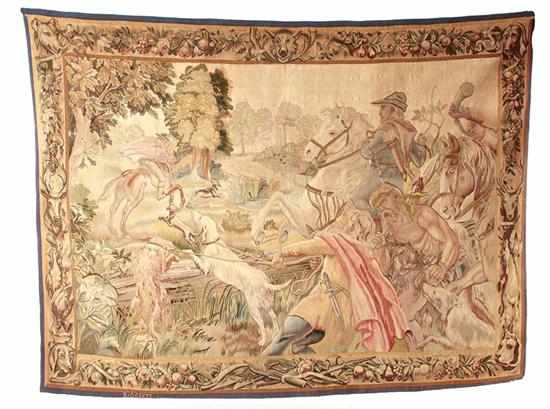 Appraisal: Belgian pictorial tapestry signed H G Geets late th century