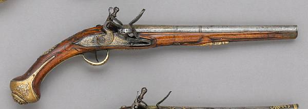 Appraisal: A continental flintlock holster pistol for the eastern marketprobably French