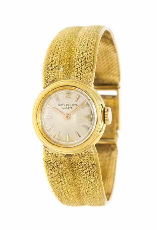 Appraisal: An Karat Yellow Gold Mechanical Wristwatch Patek Philippe Circa mm