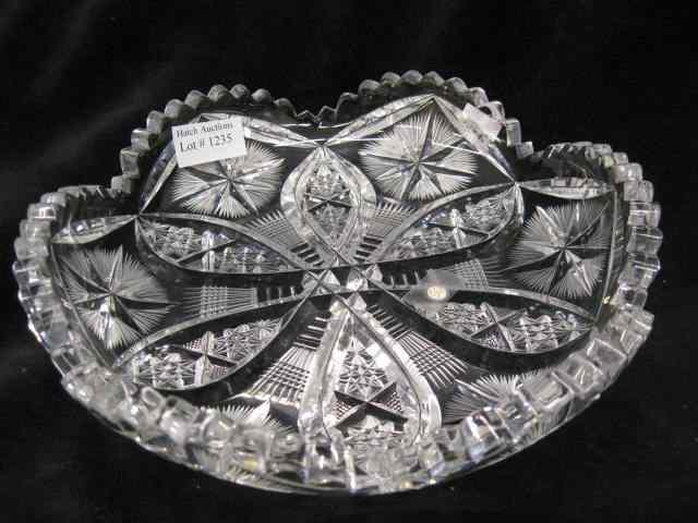 Appraisal: Pitkin Brooks Cut Glass Dish signed brilliant period '' floraform