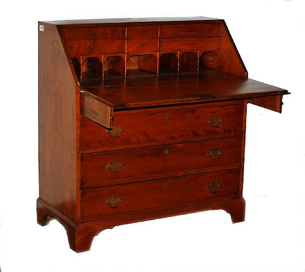 Appraisal: A Chippendale mahognay desk late th early th century height