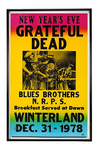 Appraisal: A concert poster - Winterland Ballroom San Francisco California December