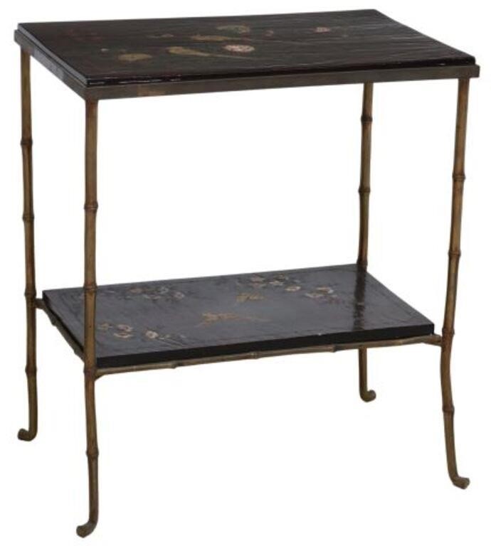 Appraisal: French Chinoiserie side table in the manner of Maison Bagues