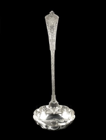 Appraisal: Tiffany Co Sterling Silver Persian -Pattern Soup Ladle designed in