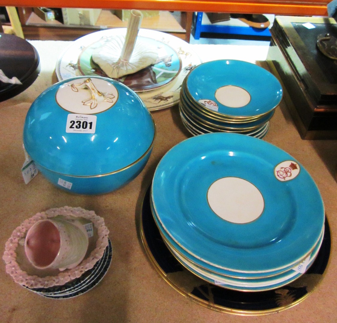 Appraisal: A quantity of ceramics including a blue Minton part tea