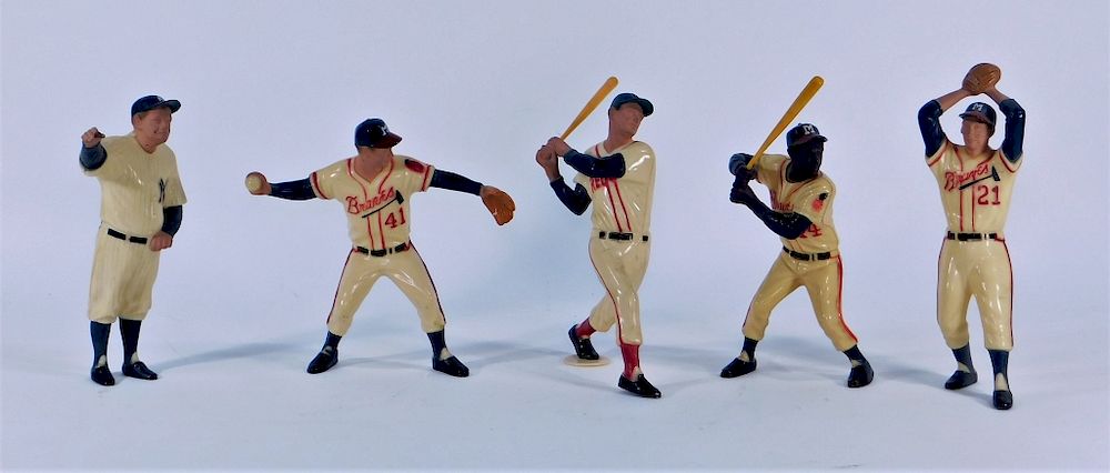 Appraisal: PC Hartland Plastics Baseball Figure Toy Group Hartland Plastics United