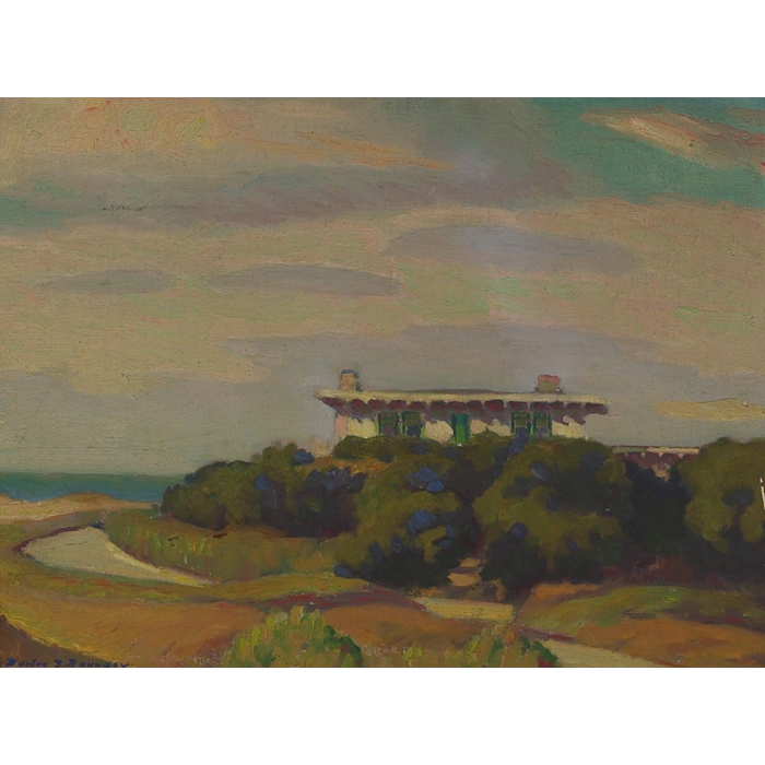 Appraisal: Burton Shepard Boundey American - Landscape with House c oil