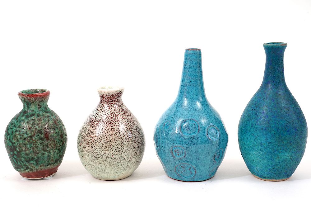 Appraisal: Ceramic Vases by Ernst Alma Lorenzen Ernst Alma Lorenzen ceramic