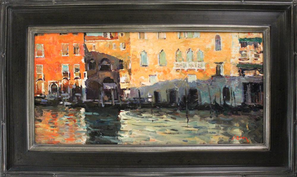 Appraisal: NICK STOQ United States st century oil on board Venice