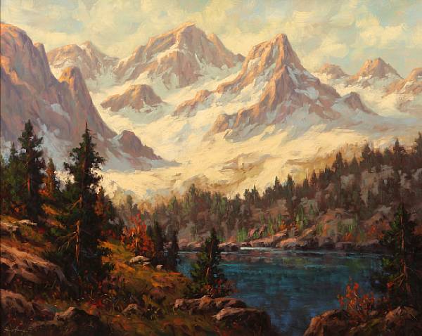 Appraisal: Heinie Hartwig American born Morning Sunlight in the Sierras signed