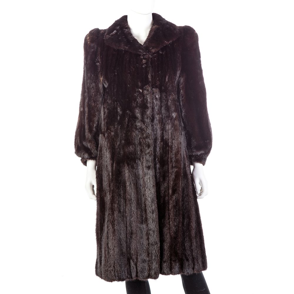 Appraisal: Adolfo International Brown Mink Coat Condition In overall good condition