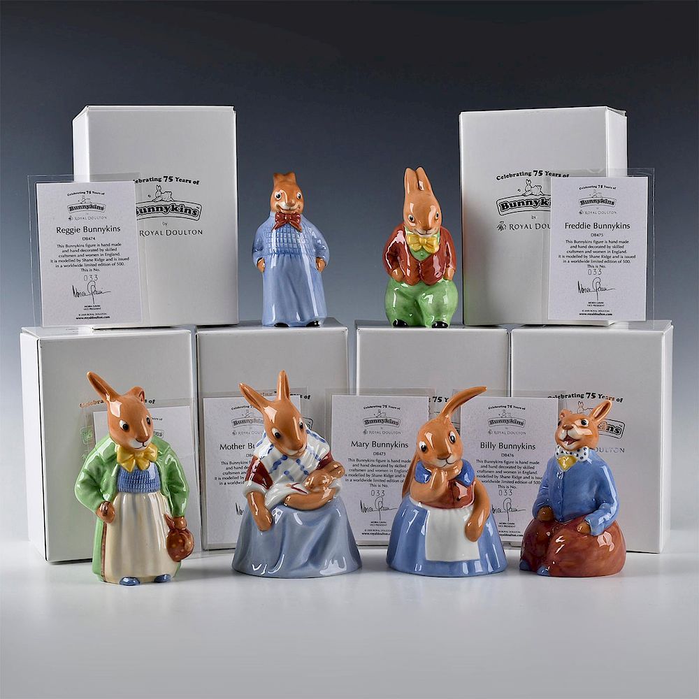 Appraisal: ROYAL DOULTON BUNNYKINS TH ANNIVERSARY FIGURINES From the th Anniversary