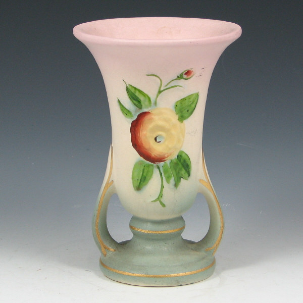 Appraisal: Hull Open Rose Hand Painted - Vase Open Rose vase