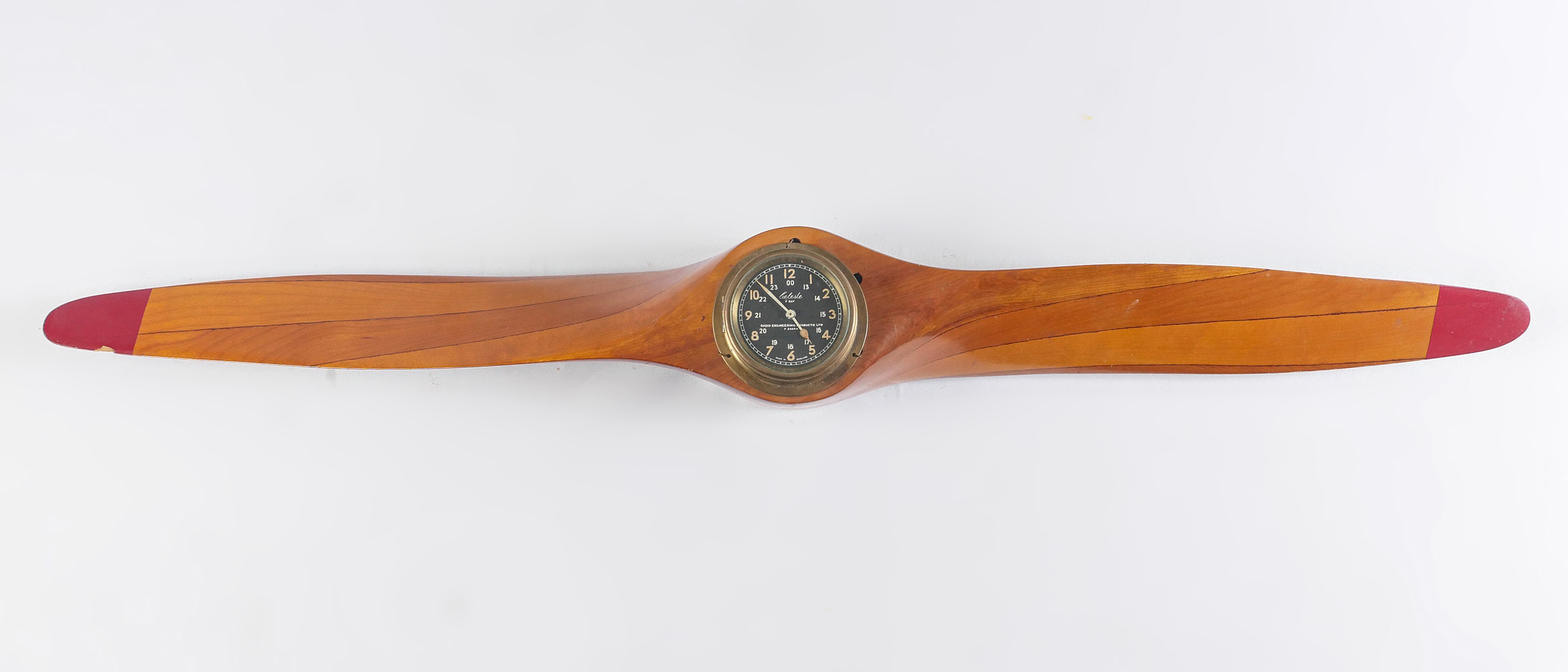 Appraisal: CELESTE PROPELLER CLOCK Celeste -day ship's clock married with a