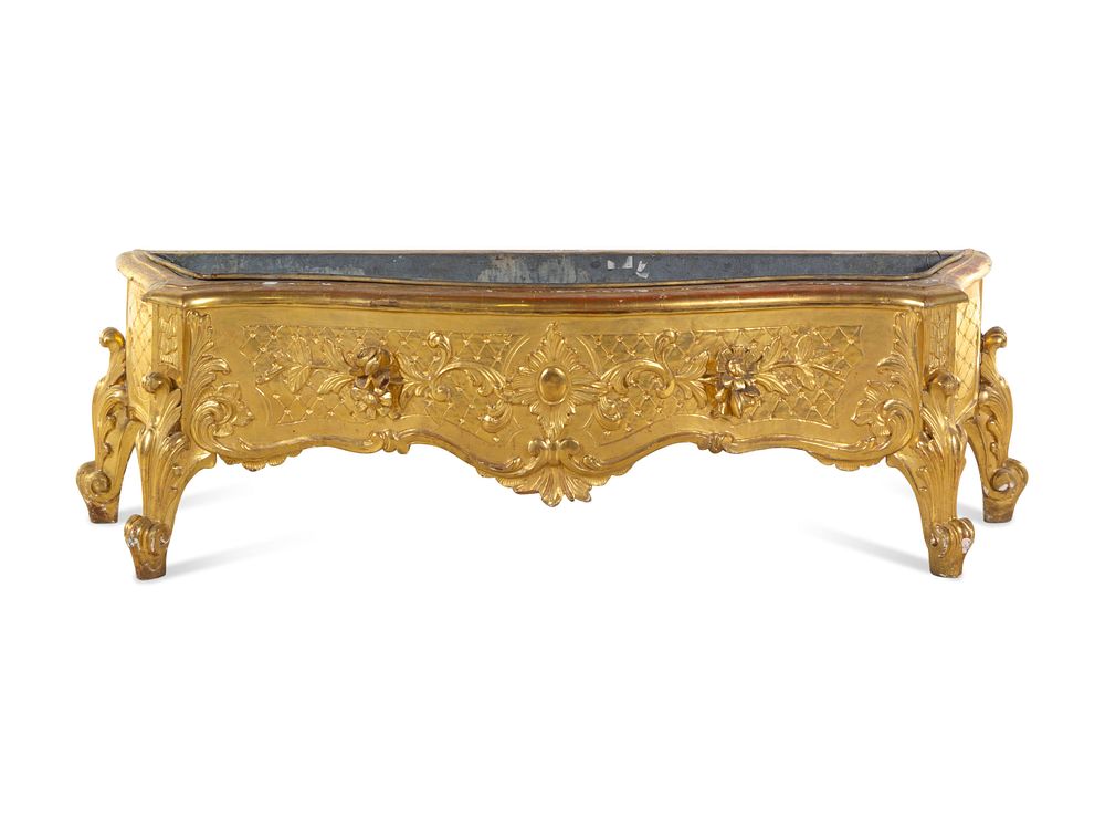 Appraisal: A Louis XV Style Carved Giltwood Jardiniere A Louis XV