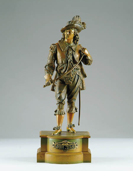 Appraisal: VICTORIAN SPELTER FIGURE OF DON JUAN - figure of Don