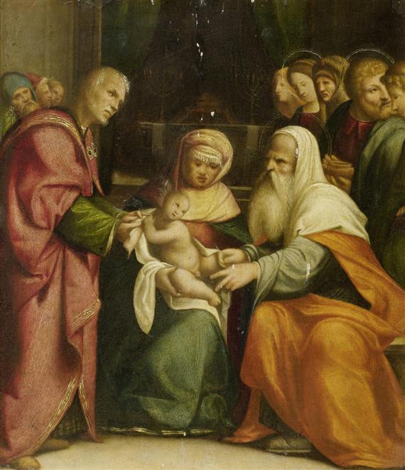 Appraisal: Workshop of GAROFALO BENVENUTO TISI DA Ferrara The circumcision of