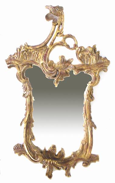 Appraisal: A pair of Venetian style carved and gilt mirrors height