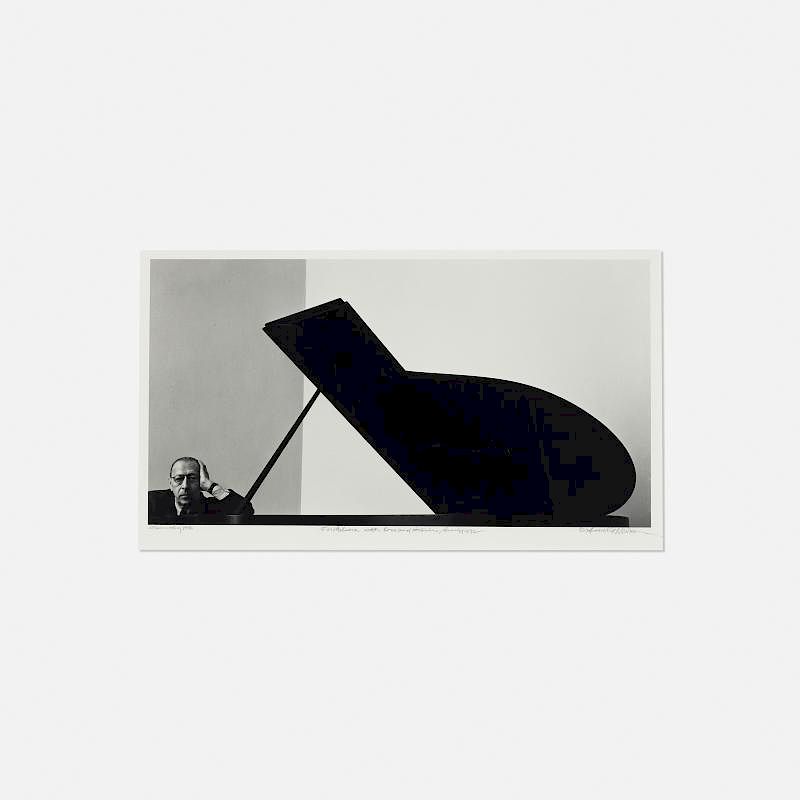 Appraisal: Arnold Newman Stravinksy Arnold Newman Stravinksy gelatin silver print h