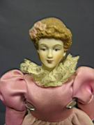 Appraisal: DOLL HOUSE DOLL BISQUE Bisque shoulder head and arms Contemporary