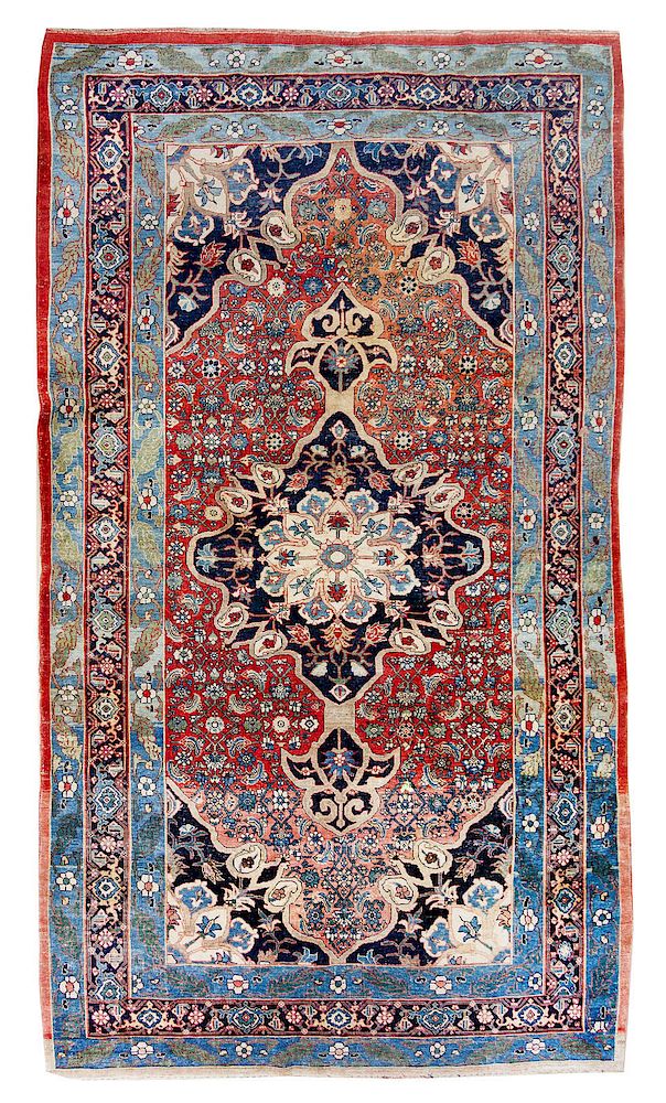 Appraisal: A Persian Wool Rug A Persian Wool Rug First Half