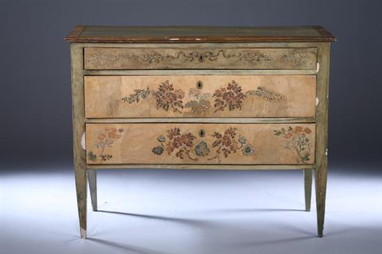 Appraisal: ITALIAN NEOCLASSICAL VENETIAN PLASTER-DECORATED COMMODE late th- early th century